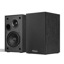 Elimavi Passive Bookshelf Speakers Brown Requires Receiver or Amplifier