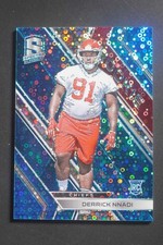 2018 Panini Spectra Derrick Nnadi #165 Neon Blue Rookie /75 Chiefs DZ1846