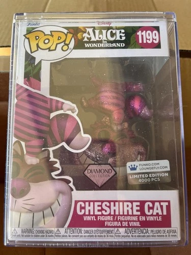 Cheshire Cat #1199 - Exclusive LE 4000 Diamond Ed Disney Funko Pop w/ Protector