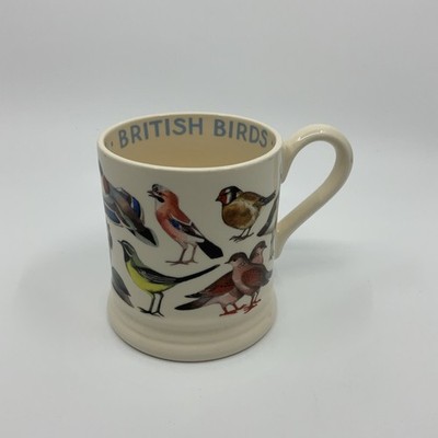 Emma Bridgewater British Birds ''Vögel Vögel Vögel'' halber Pint Becher Sammlerstück 