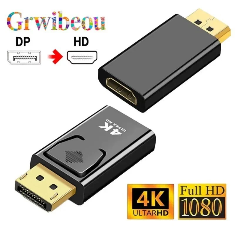 Display Port to HDMI Male Female Adapter Converter Connector 4K Displayport DP