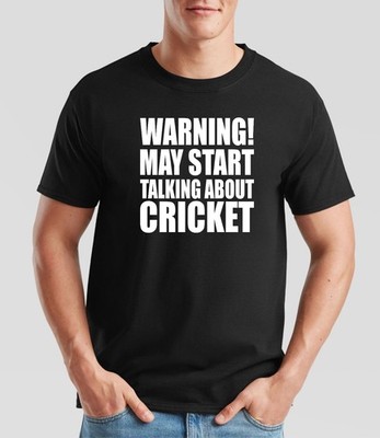 CRICKETSPIELER T-SHIRT KANN ANFANGEN ÜBER CRICKET ZU SPRECHEN SPRUCH TEIG BOWLER WEIHNACHTSGESCHENK