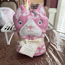 Pottery Barn Baby Hooded Leopard Bath Wrap Towel One Size New With Tags