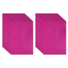 30 Sheets 2mm Glitter Foam Sheet EVA Paper with Back Adhesive, Purple Red