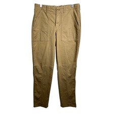 Banana Republic Womens Khaki Utility Tapered Pants High Rise Tan 4R 787743-00-1