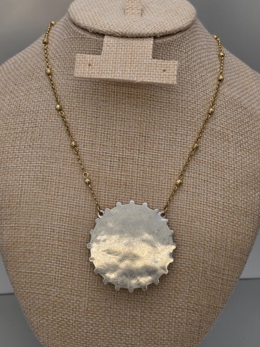 New LUCKY BRAND Reversible Necklace 2 Tone Disc 30" Chain W/ Tags MSRP $39 - Bild 4 von 12