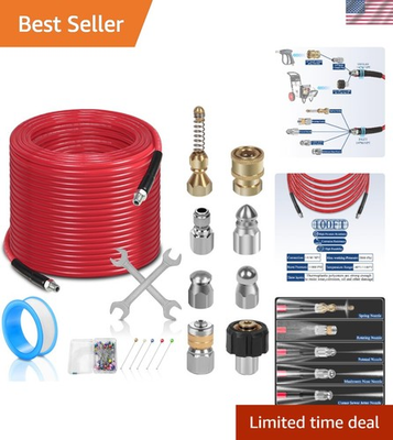 #ad Essential 100FT Sewer Jetter Kit for Pressure Washers Clog Free Guarantee $84.68