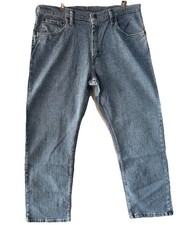Wrangler Advanced Comfort Jeans Men  s 34x29 Relaxed Fit 4-Way Flex Stretch Denim