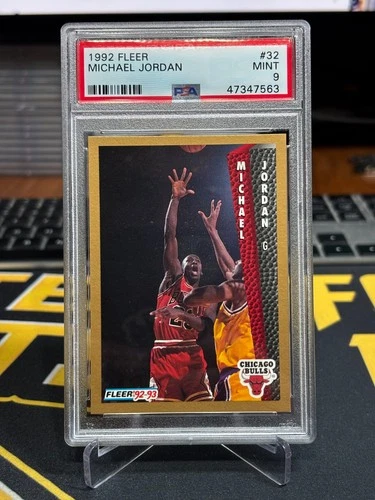 1992 Fleer MICHAEL JORDAN PSA 9 NBA Chicago Bulls