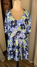 Free People Floral V-Neck Dress Size S/P