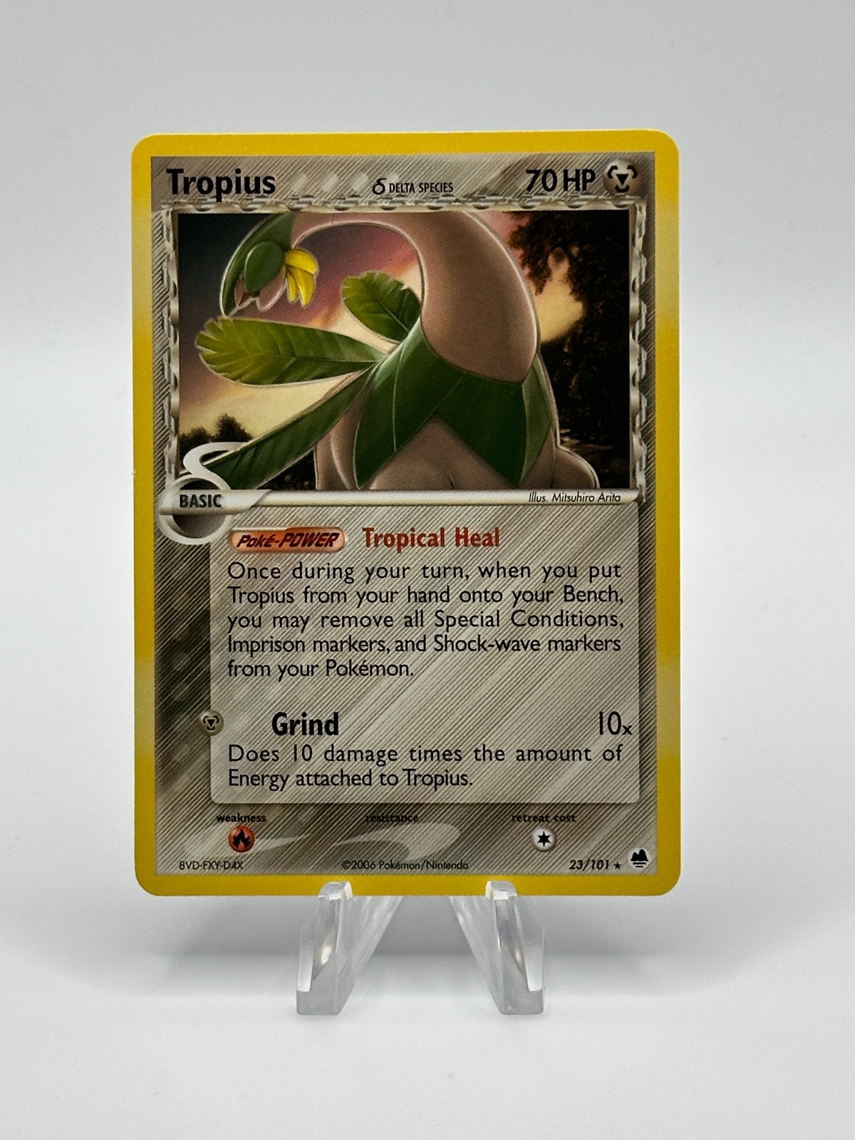 Tropius (Delta Species) 23/101 EX Dragon Frontiers Rare Pokemon Card LP