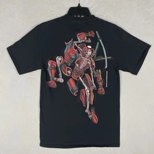 Primitive x Marvel Shirt Mens Small Black Deadpool Skelwton Graphic Tee Skater