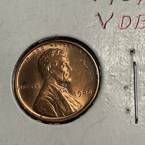 1909 VDB  Lincoln Penny Au -great Luster. Original Shine.