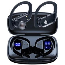 bmanl Wireless Earbuds Bluetooth Headphones 48hrs Play Back Sport Earphones w...