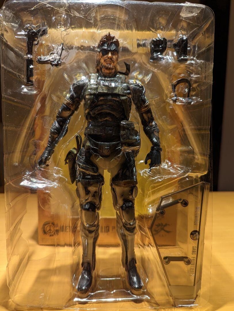 ミリタリー L GEAR SOLID SNAKE Jungle Ver. Play Arts Kai Snake Jungle Fatigues Ver Figure METAL GEAR