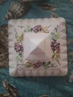 Westmoreland Milk Glass Wedding Cake Box Pedestal Covered Candy Dish Grapes Vtg.