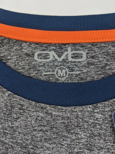 Auburn Tigers Football OVB Mens T-Shirt Gray Navy Heathered Crew Neck Tee M - Picture 5 of 6