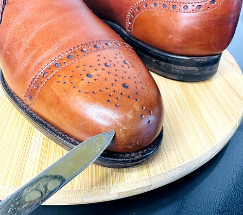 Edward Green For The House of Dormeuil Monk Strap Leather Brogue Shoes 8/8.5D - Picture 4 of 20