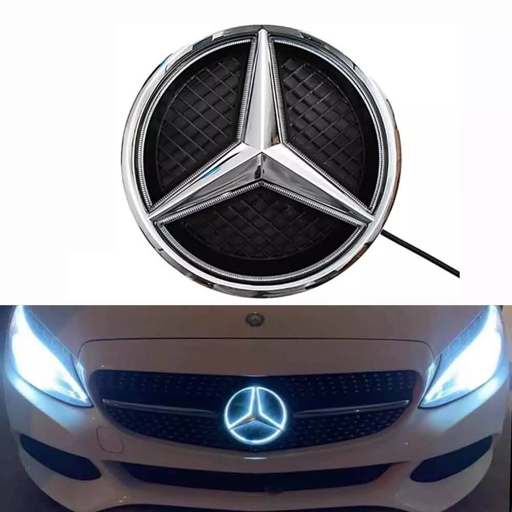 Car Front Grille Metal Illuminated LED Car Logo Light Emblem Badges Grill Logo  Light for Car Emblem - China Car Emblem Light, LED Car Logo Light