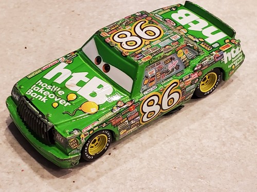 PATINA !! DISNEY PIXAR CARS "CHICK HICKS", LOOSE - One COOL unit !!! LOOK !!