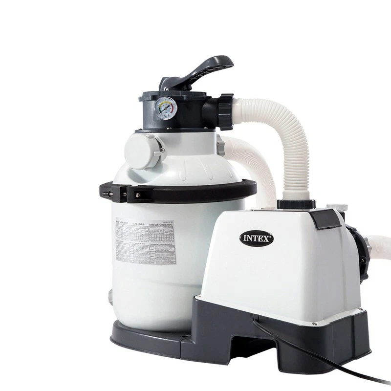 INTEX Swimming Pool Ø478x124 Intex Graphite Grey Schwimmbad mit Sandfilter Pumpe - Bild 2 von 4