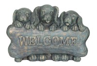 Garden Accents By Beckett Welcome Puppies Statuary Gray on sale Garden Accents By Beckett Welcome Puppies Statuary Gray on sale