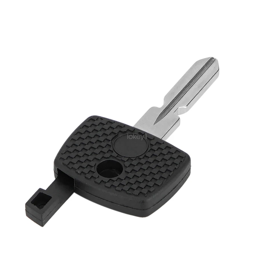 Carcasa de llave de encendido de 2 transpondedores en blanco S48HF-P para Mercedes-Benz W124 W126 W129 Foto 3 de 4