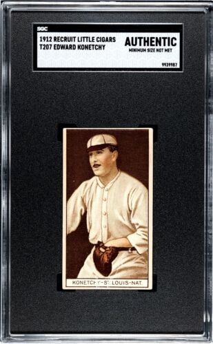 1912 T207 Brown Background Ed Konetchy #NNO SGC AUTH - St. Louis Cardinals