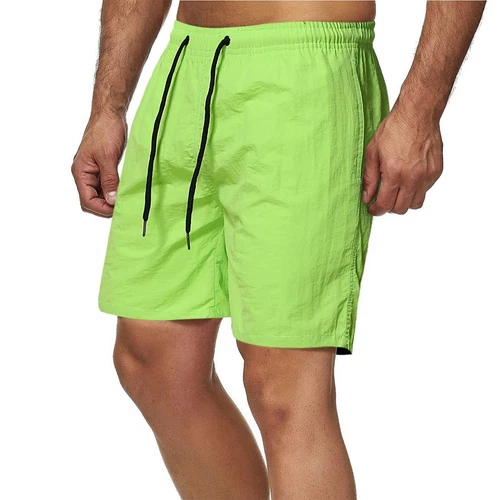 Herren Freizeit Lose Shorts Taschen Kordelzug Einfarbig Strand Basic Shorts - Bild 6 von 64