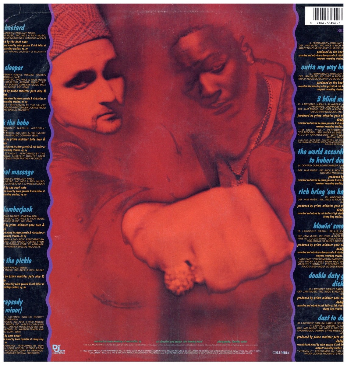 洋楽 Prime Minister Pete Nice & Daddy Rich LP Prime Minister Pete Nice & Daddy Rich - Dust To Dust '93 LP US ORG