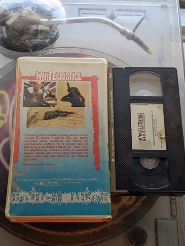 WHITE JUSTICE AKA BLOODY TRAIL VHS PREMIERE CLAMSHELL RARE CIVIL WAR WESTERN - Picture 2 of 4