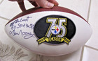 Dan Rooney Autograph Signed 2007 Pittsburgh Steelers 75th Season NFL Football