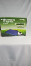 Zonegrace Queen Flocked Air Mattress Bed 48 Coil Air Mattress Pump Included