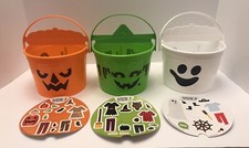2022 McDonalds Set of 3 Halloween Happy Meal Boo Buckets McBoo McPunk'n McGoblin