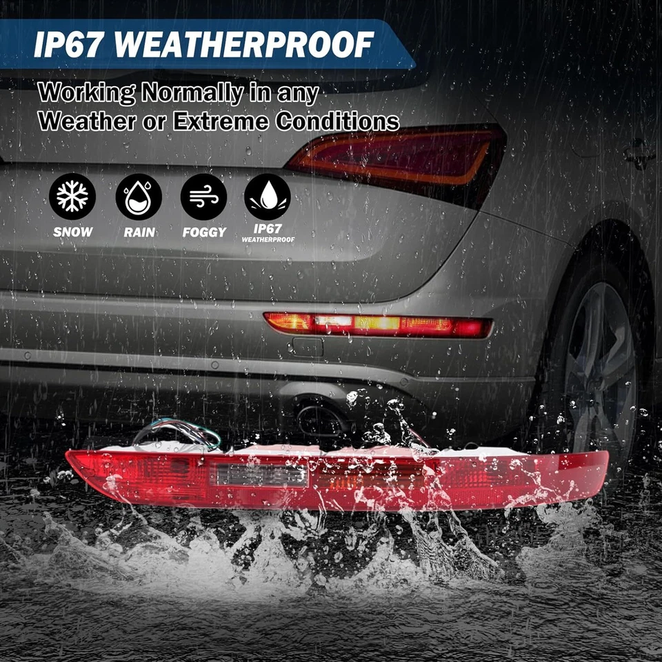 For Audi Q5 18-21 Rear Right Bumper Lower Tail Light Brake Stop Lamp 80A945070A  Foto 4 de 4