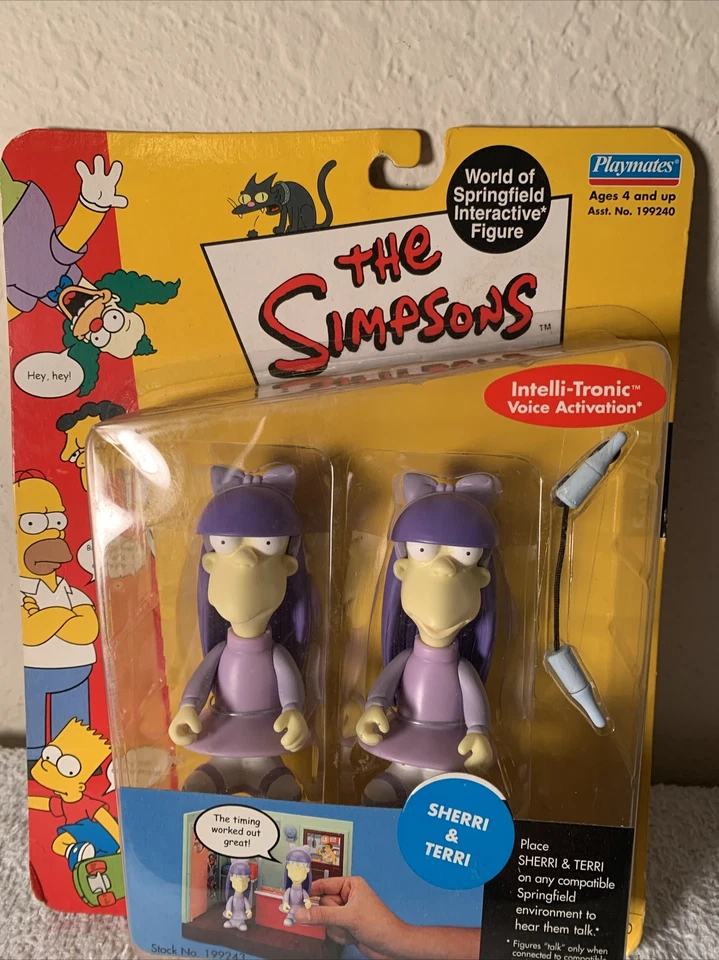Figura Interactiva Simpsons SHERRI & TERRI World o Springfield Serie-8 Playmate Foto 4 de 4