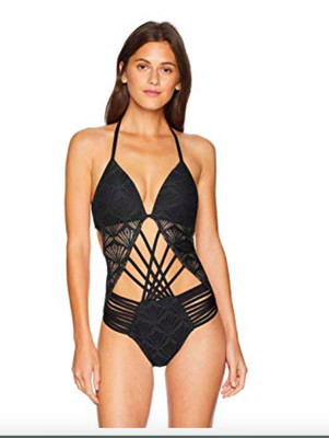 strappy cut out swimsuit