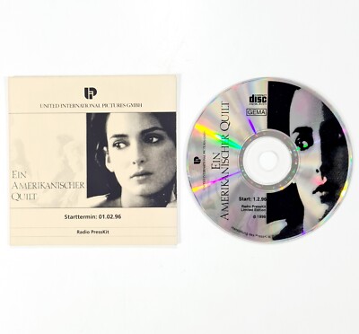 Limited Promotion RPK Disc EIN AMERIKANISCHER QUILT Radio Presskit Winona Ryder