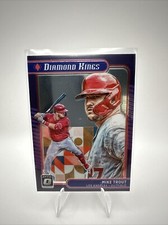 2021 Donruss Purple Mike Trout Diamond Kings #14 Los Angeles Angels