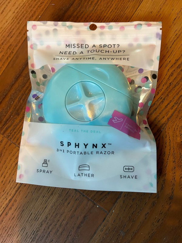 Sphynx 3 in 1 Portable Razor. Blue/Teal
