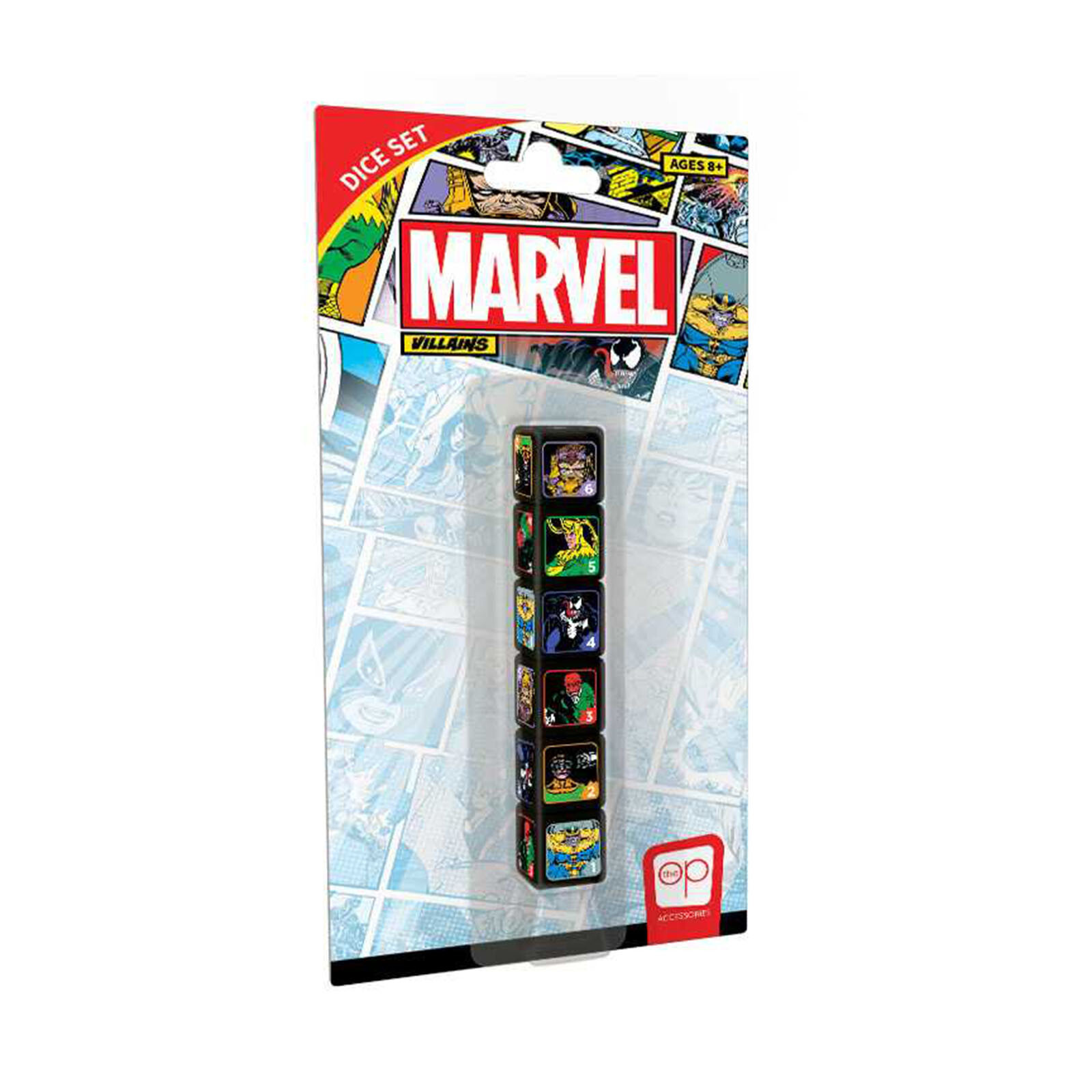 Набор кубиков USAopoly Marvel Villains из 6 частей НОВЫЙ 2590₽
