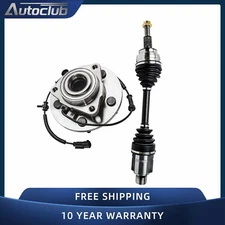 Front CV Axle Shaft+ Wheel Bearing and Hub for 06 07 08 09 Dodge Ram 1500