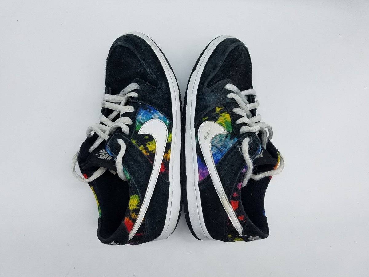 Nike Dunk Low Pro Ishod Ware Tie Dye Men's Size 9 Sneakers Black