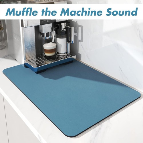 Rubber Backed Coffee Mat - Absorbent Dish Drying Mat for Kitchen Counter - Picture 7 of 9