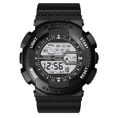 Seven Colorful Digital Luminous Multi Function Sports Fashion Electronic Watch