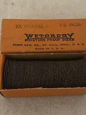 XX COARSE 7/8 WETORDRY MOISTURE PROOF DISKS TORIT MFG CO MADE IN USA