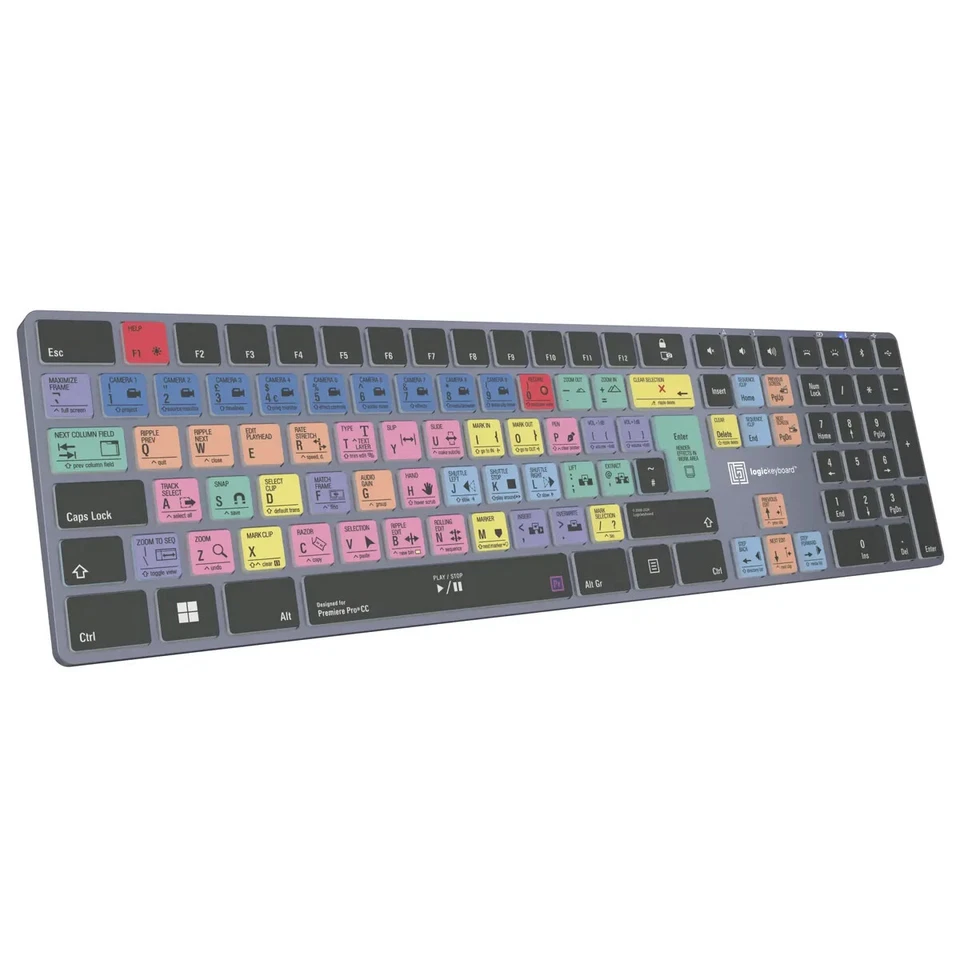 LogicKeyboard - Adobe Premiere Pro CC TITAN Wireless Backlit Keyboard - Windows - Bild 4 von 4