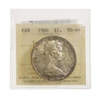 1 Dollar 1966 LgeBds ICCS MS-64
