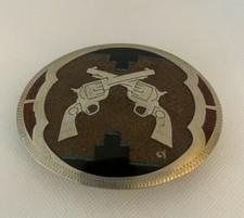 Johnson  Held Inlay Belt Buckle Handcrafted in the US