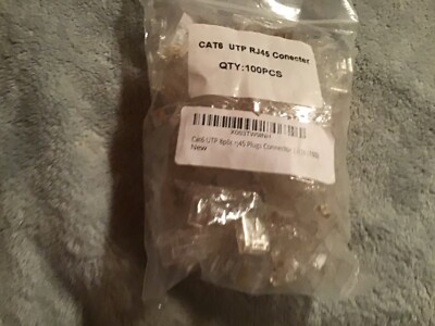 Cat6 RJ45 Ends, CableCreation 100-Pack Cat6 Connector, Cat6 / Cat5e RJ45 Connect